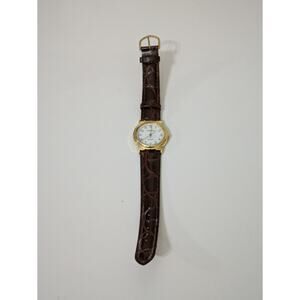 Haband Men's Brown Buckle Band Analog‎ Watch